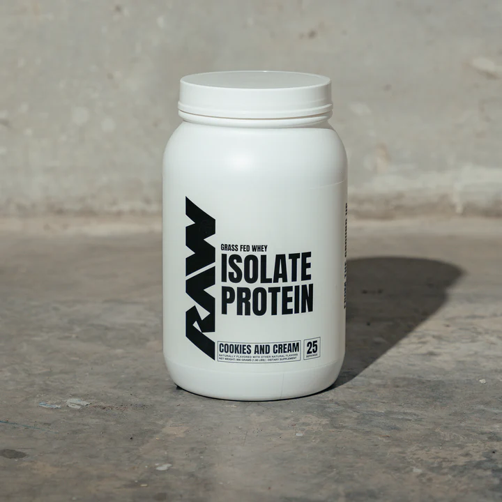 Raw Isolate Protein Grass fed whey Cookies and Cream