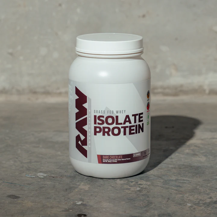 Raw Isolate Protein Grass fed whey Dark Chocolate