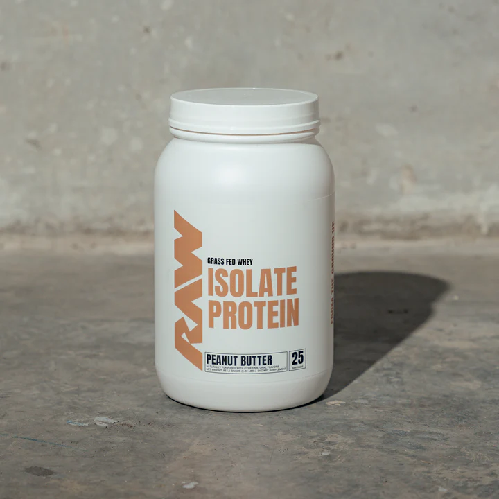 Raw Isolate Protein Grass fed whey Peanut Butter
