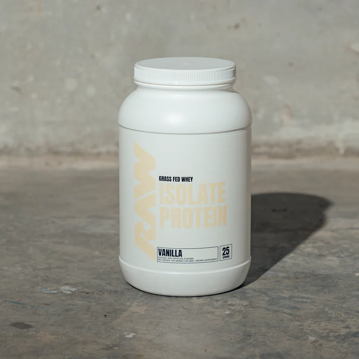 Raw Isolate Protein Grass fed whey Vainilla